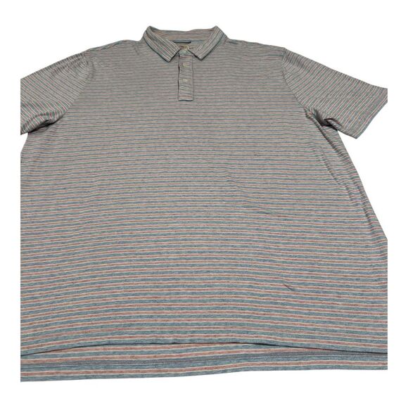 Faherty Brand Long Sleeve Polo Shirt Men's SizeXXL Multicolor Stripes - Picture 9 of 13